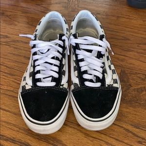Black & White Checkered Old Skools!